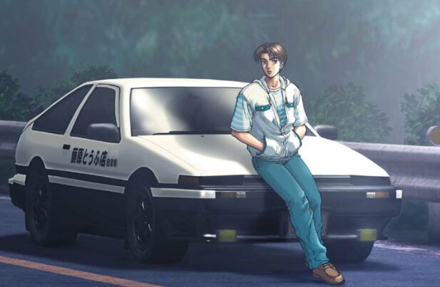 「頭文字D」主人公：藤原拓海 と愛車スプリンタートレノAE86(ハチロク）